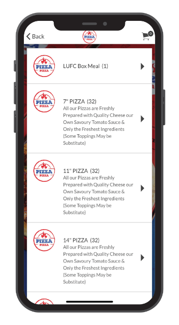 Screenshot App Screenshot of My Pizza Pizza App